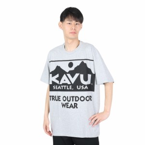 カブー(KAVU)半袖Tシャツ カットソー ビッグロゴ Tシャツ XLサイズ スポーツグレー 19822034033009(M…