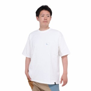 ゴースローキャラバン(GOSLOWCARAVAN)USA/C スクエアLOGOバックプリントゆったりTシャツ 321913A …