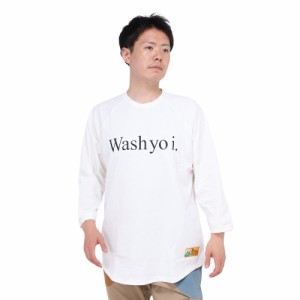 ゴースローキャラバン(GOSLOWCARAVAN)USA/C 祭 8分袖 ルーズベースボールTシャツ 321905 WHT(M…