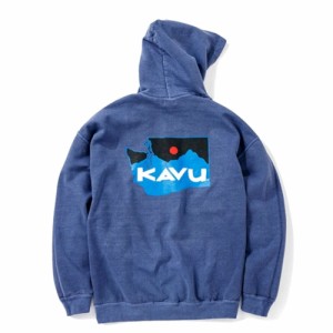 カブー(KAVU)アウトドア トレッキング スウェット フーディ ワシントンマップ パーカ 19821720 NVY(Men’…