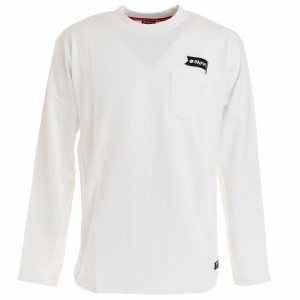 ボンファイア(Bonfire)Tシャツ メンズ 長袖 ポケット付き 50BNF10FMP2070 WHT (Men’s)