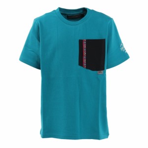 クリフメイヤー(KRIFF MAYER)さらのびポケTシャツ 147828K-76 TURQUOISE(Jr)