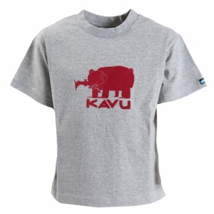 カブー(KAVU)ジュニア 半袖Tシャツ ベアTシャツ 19821873 H/GR グレー(Jr)