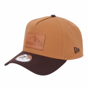 ニューエラ(NEW ERA)キャップ OD 9FORTY A-Frame ダックキャンバス レザーパッチ 14110120(M…