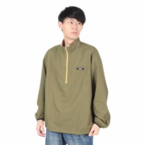 エクストララージ(XLARGE)ナイロン ハーフジップ ジャケット 101221021007-OLIVE(Men’s)