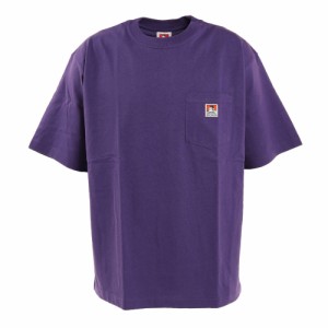 ベンデイビス(BEN DAVIS)ビッグシルエット ワンポイント ポケットTシャツ 2580000-PUR(Men’s)