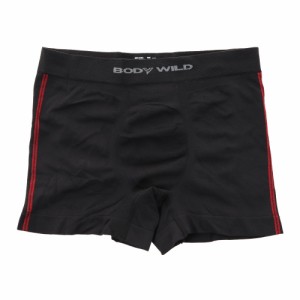 ボディワイルド(BODY WILD)ボクサーパンツ 前閉じ 立体成型 サイドライン BWS852J BLK(Men’s)