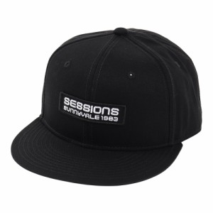 セッションズ(SESSIONS)バーロゴBBキャップ 218216 BLK 帽子 大きいサイズ(Men’s)