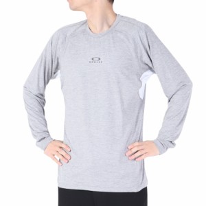 オークリー(OAKLEY)長袖Tシャツ ロンT O Fit Rc LS Tee FOA404407-28B グレー(Men’s)