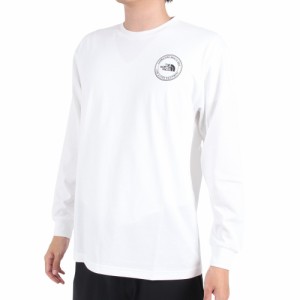 ノースフェイス(THE NORTH FACE)長袖Tシャツ ロンT シンプル ロゴ NT82336X W ホワイト(Men’s)