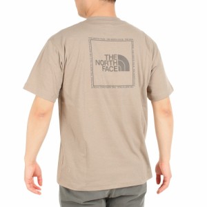 ノースフェイス(THE NORTH FACE)Tシャツ 半袖 TNF スクウェアロゴ Tシャツ NT32334X TW ベージ…