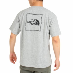 ノースフェイス(THE NORTH FACE)Tシャツ 半袖 TNF スクエア ロゴTシャツ NT32334X Z グレー S…