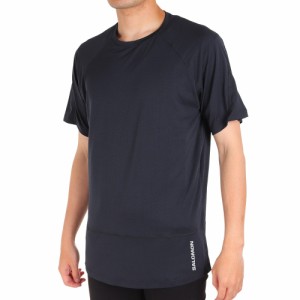 サロモン(SALOMON)半袖Tシャツ CROSS RUN クロスラン LC1869400 ブラック(Men’s)