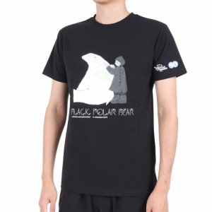 POLEWARDS半袖Tシャツ キョクチコラボTEE PW2PJA08-BLK ブラック(Men’s)