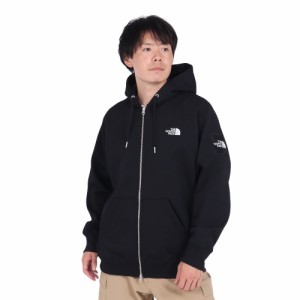 ザ・ノース・フェイス(THE NORTH FACE)トレーナー スウェット スクエアロゴフルジップパーカー NT62349 K…