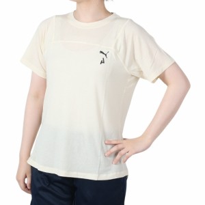 プーマ(PUMA)半袖シャツ SEASONS ウール ショートスリーブTシャツ 52413065(Lady’s)