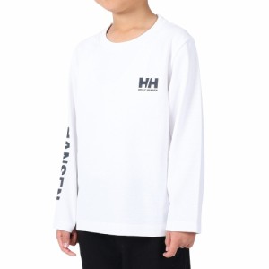 ヘリーハンセン(HELLY HANSEN)ジュニア 長袖Tシャツ ロンT レターTシャツ HJ32365 CW ホワイト(Jr)