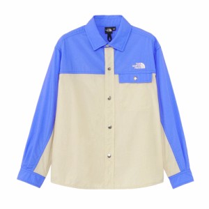 ノースフェイス(THE NORTH FACE)ジュニア 長袖ヌプシシャツ NRJ62322 SV(Jr)