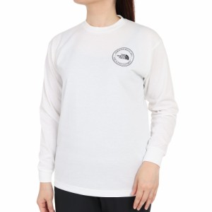 ノースフェイス(THE NORTH FACE)長袖Tシャツ ロンT シンプル ロゴ NT82336X W ホワイト(Lady’…