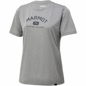 マーモット(Marmot)半袖Tシャツ 74マーモットハーフスリーブティー TOWRJA55 LGY UVカット プリント ト…