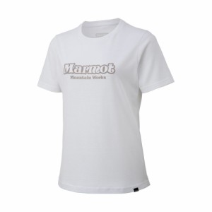 マーモット(Marmot)半袖Tシャツ レトロロゴハーフスリーブクルー TOWQJA57 WH ホワイト(Lady’s)