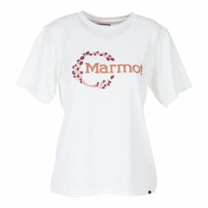 マーモット(Marmot)半袖Tシャツ バーネットロゴハーフスリーブクルー TOWQJA53 FWH ホワイト(Lady’s)