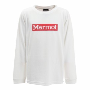マーモット(Marmot)ジュニア 長袖Tシャツ ロンT ボックスロゴロングスリーブクルー TOJQJB11 FWH ホワイト…