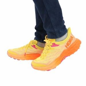 ホカ(HOKA)ランニングシューズ スピードゴート 5 レギュラー イエロー オレンジ 1123158-PFMO スニーカー …