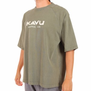 カブー(KAVU)ヘビーウェイトTシャツ 198216070 GRN 半袖Tシャツ トップス カジュアル アウトドア キャンプ…