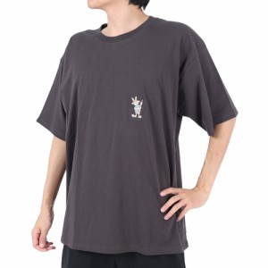 クリフメイヤー(KRIFF MAYER)半袖Tシャツ キャンプラビット半袖Tシャツ ギター 2243100-17:CHARCO…