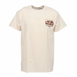 カブー(KAVU)半袖Tシャツ トゥルーロゴ Tシャツ 19821842 NTL キナリ(Men’s)