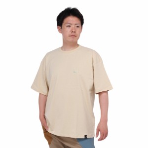 ゴースローキャラバン(GOSLOWCARAVAN)USA/C スクエアLOGOバックプリントゆったりTシャツ 321913A …