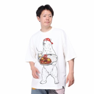 ゴースローキャラバン(GOSLOWCARAVAN)USA/C カレーライスクマ BIG Tシャツ 321917 WHT(Men…