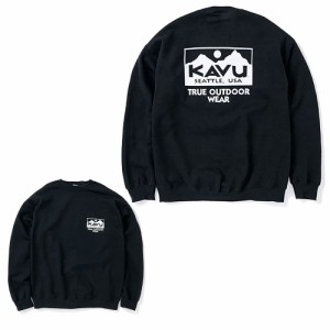 カブー(KAVU)アウトドア トレッキング トゥルーロゴ スウェット トレーナー 19821729 BLK(Men’s)