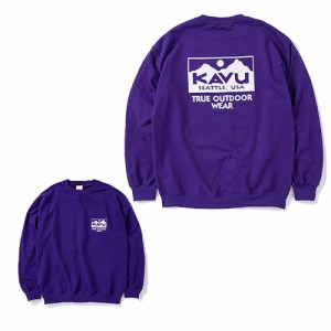 カブー(KAVU)アウトドア トレッキング トゥルーロゴ スウェット トレーナー 19821729 PPL(Men’s)