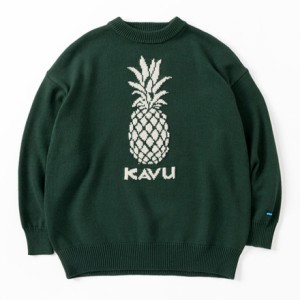 カブー(KAVU)パイナップルニット セーター 19821918 GRN(Men’s)