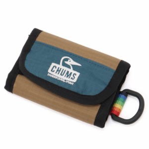 チャムス(CHUMS)三つ折り財布 スプリングデールコンパクトウォレット CH60-3475-A033 ブルー×ブラウン(Me…