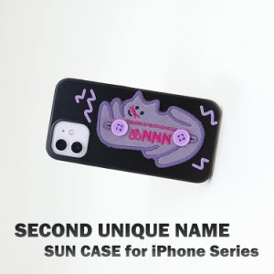 iPhoneシリーズ 韓国 ケース iPhone 13 12 SE3 13Pro 13mini iPhone13 ProMAX 11 ネコ SUN CASE ANIMAL PATCH CAT お取り寄せ
