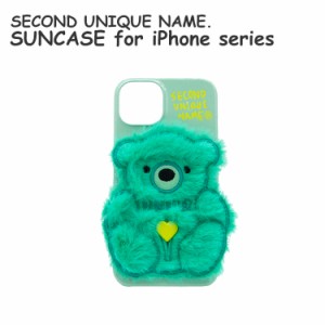 iPhone 13 ケース iPhone13 Pro 13mini 13ProMAX SE 12 11 韓国 SECOND UNIQUE NAME. SUN CASE PATCH FUR BEAR MINT GREEN お取り寄せ