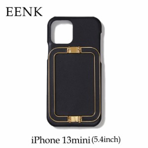 iPhone13mini 5.4 ケース 韓国  EENK iPhone 13mini 5.4 ハンドル 人気 本革 eenk インク カバー レザー 牛革 Liney Black お取り寄せ