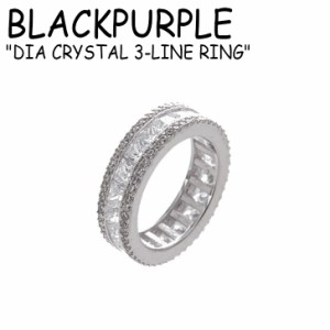 ブラックパープル リング 指輪 BLACKPURPLE DIA CRYSTAL 3-LINE RING ダイア クリスタル シルバー 韓国アクセサリー BJ007RSVA ACC