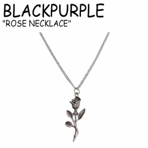 ブラックパープル ネックレス BLACKPURPLE レディース ROSE NECKLACE ローズ ネックレス シルバー 韓国アクセサリー SVAHF023N63 ACC