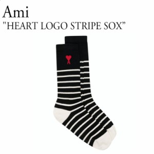 アミ 靴下 ソックス AMI メンズ レディース HEART LOGO STRIPE SOX ハート ロゴ ストライプ STRIPE ストライプ A21A604377012 ACC