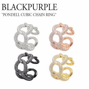ブラックパープル リング 指輪 BLACKPURPLE PONDELL CUBIC CHAIN RING シルバー ゴールド 韓国アクセサリー BK002RSVA ACC