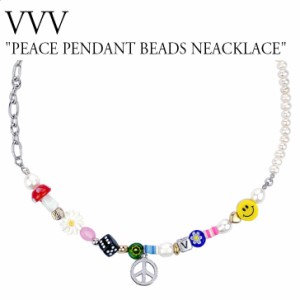 ブイブイブイ ネックレス VVV PEACE PENDANT BEADS NEACKLACE ピース ペンダント ビーズ ネックレス 韓国アクセサリー 5941666335 ACC