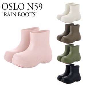 オスロ エヌ59 レインブーツ OSLO N59 RAIN BOOTS レイン ブーツ ピンク アイボリー ブラウン カーキ ブラック 6638870688 シューズ