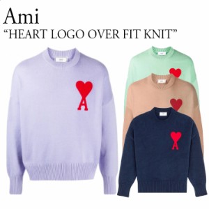 アミ ニット AMI メンズ レディース HEART LOGO OVER FIT KNIT ハート ロゴ オーバー 4色 E21HK009016303/250/410/504 ウェア