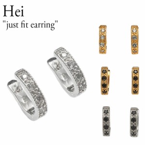 ヘイ ピアス Hei just fit earring ゴールドブラック ゴールドクリスタル ホワイトブラック クリスタル 韓国アクセサリー 1341751 ACC