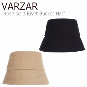 バザール バケットハット VARZAR 正規販売店 ROSE GOLD RIVET BUCKET HAT ローズ ゴールド リベット バケット ハット BEIGE BLACK varzar