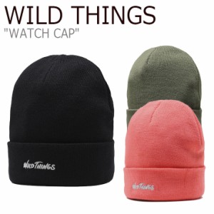 ワイルド シングス ニット帽 WILD THINGS WATCH CAP ウォッチ キャップ BLACK OLIVE VERMILLION WTA192XHT07/08/10 ACC